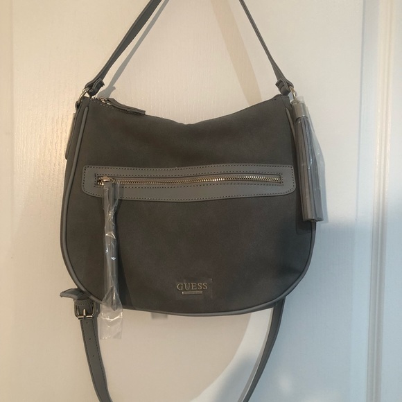 NWT Guess Crossbody Bag Grey - Picture 2 of 16